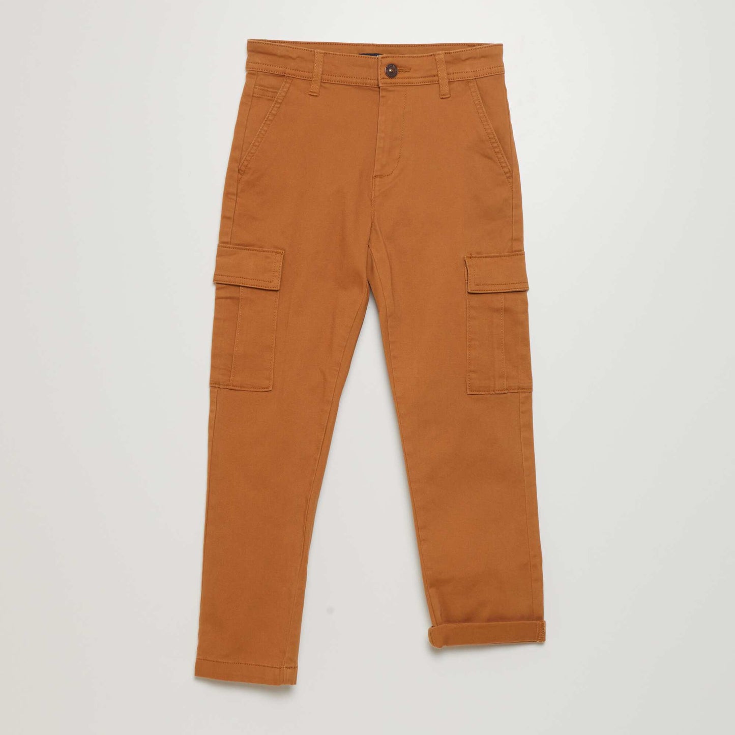 Pantalon multipoches Marron