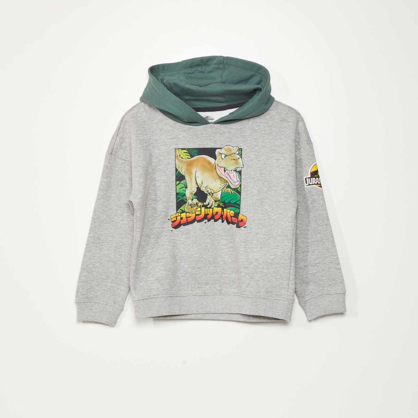 Sweat à capuche 'Jurassic Park' Gris