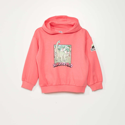 Sweat à capuche 'Jurassic Park' Rose