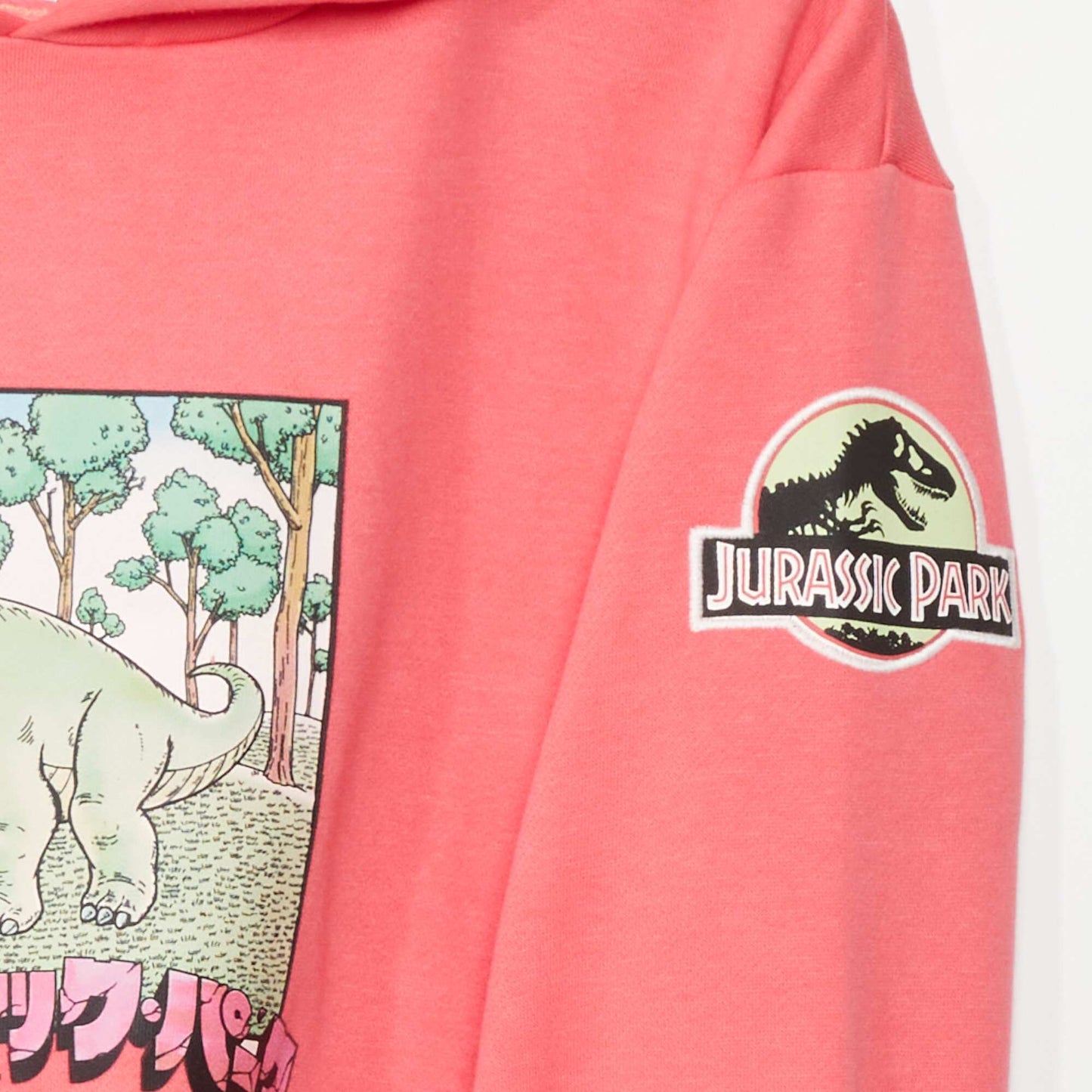 Sweat à capuche 'Jurassic Park' Rose