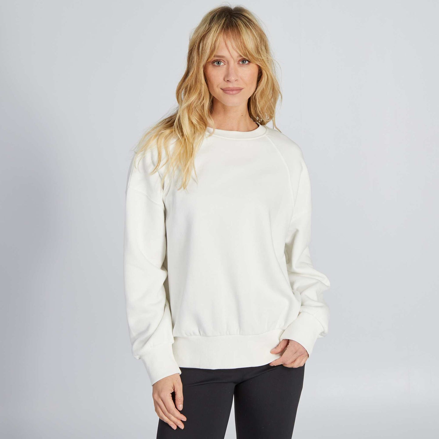 Sweat en molleton Blanc