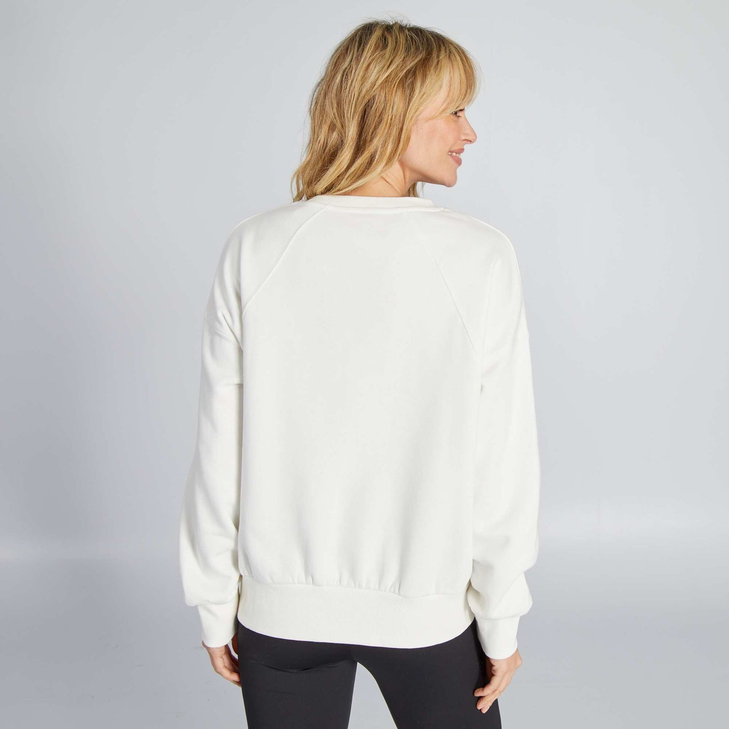 Sweat en molleton Blanc