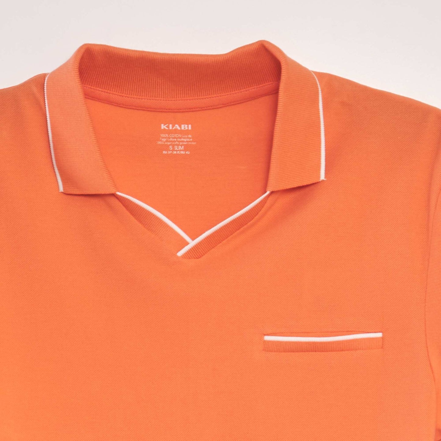 Polo bicolore Orange