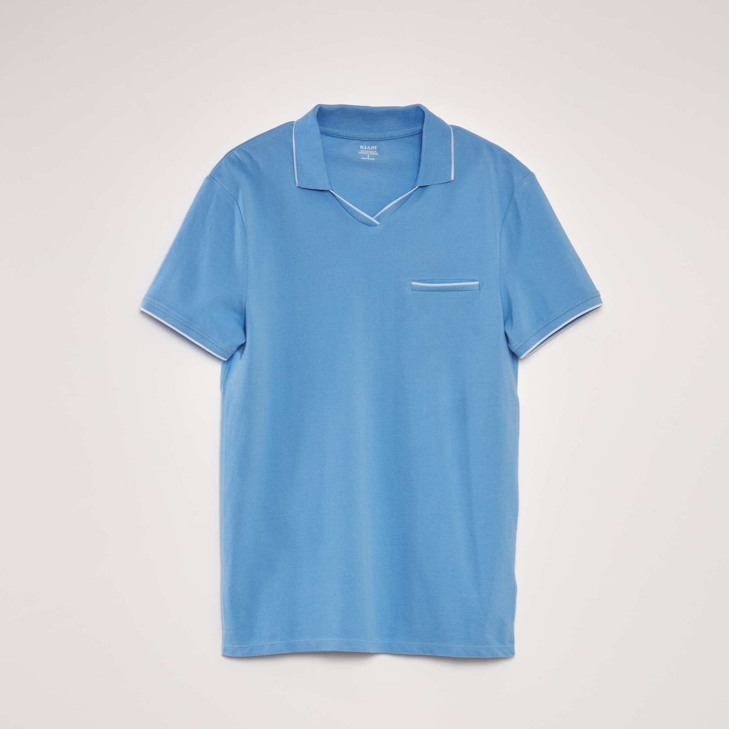 Polo bicolore Bleu