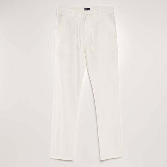 Pantalon chino blanc