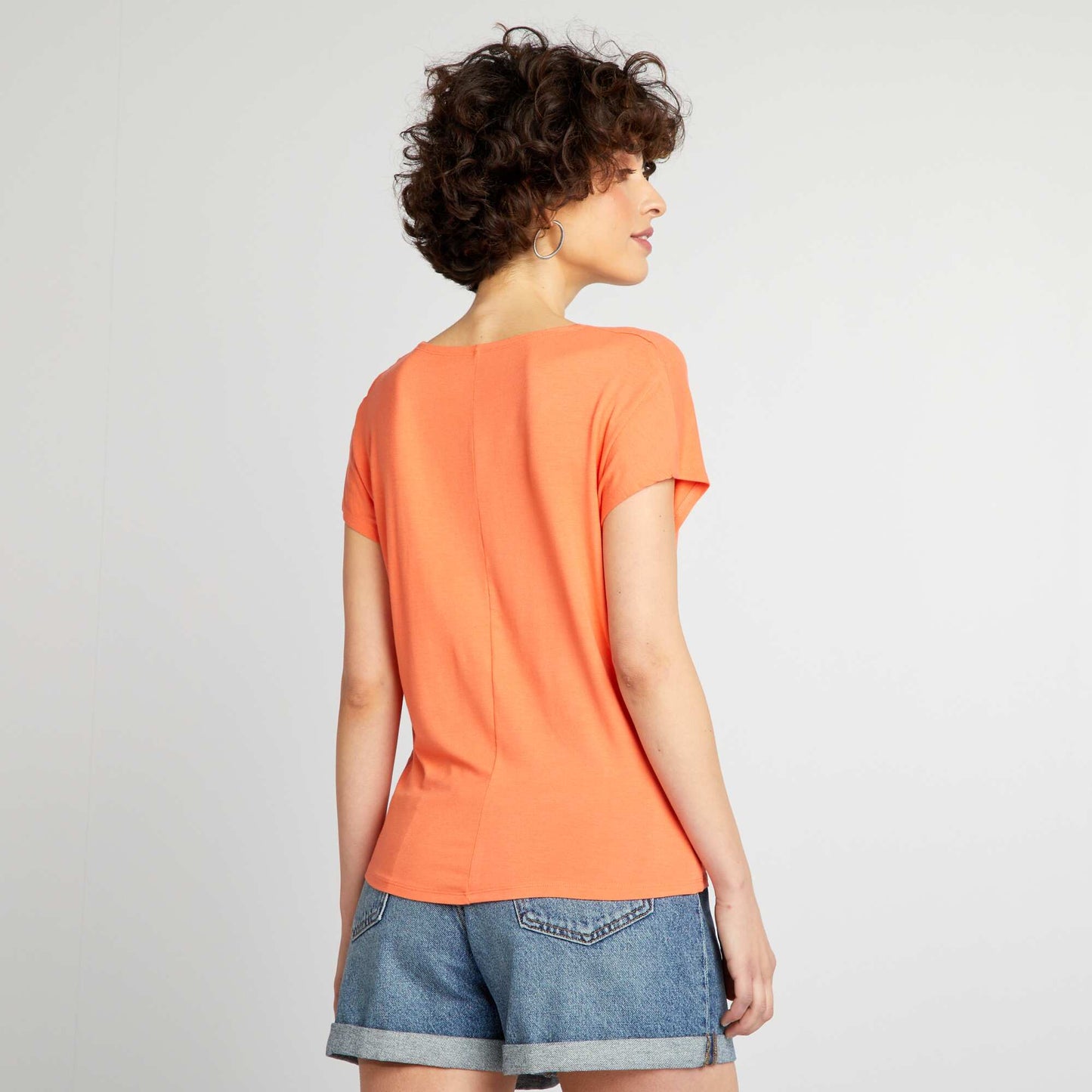 Tee-shirt manches courtes ultra-stretch Orange