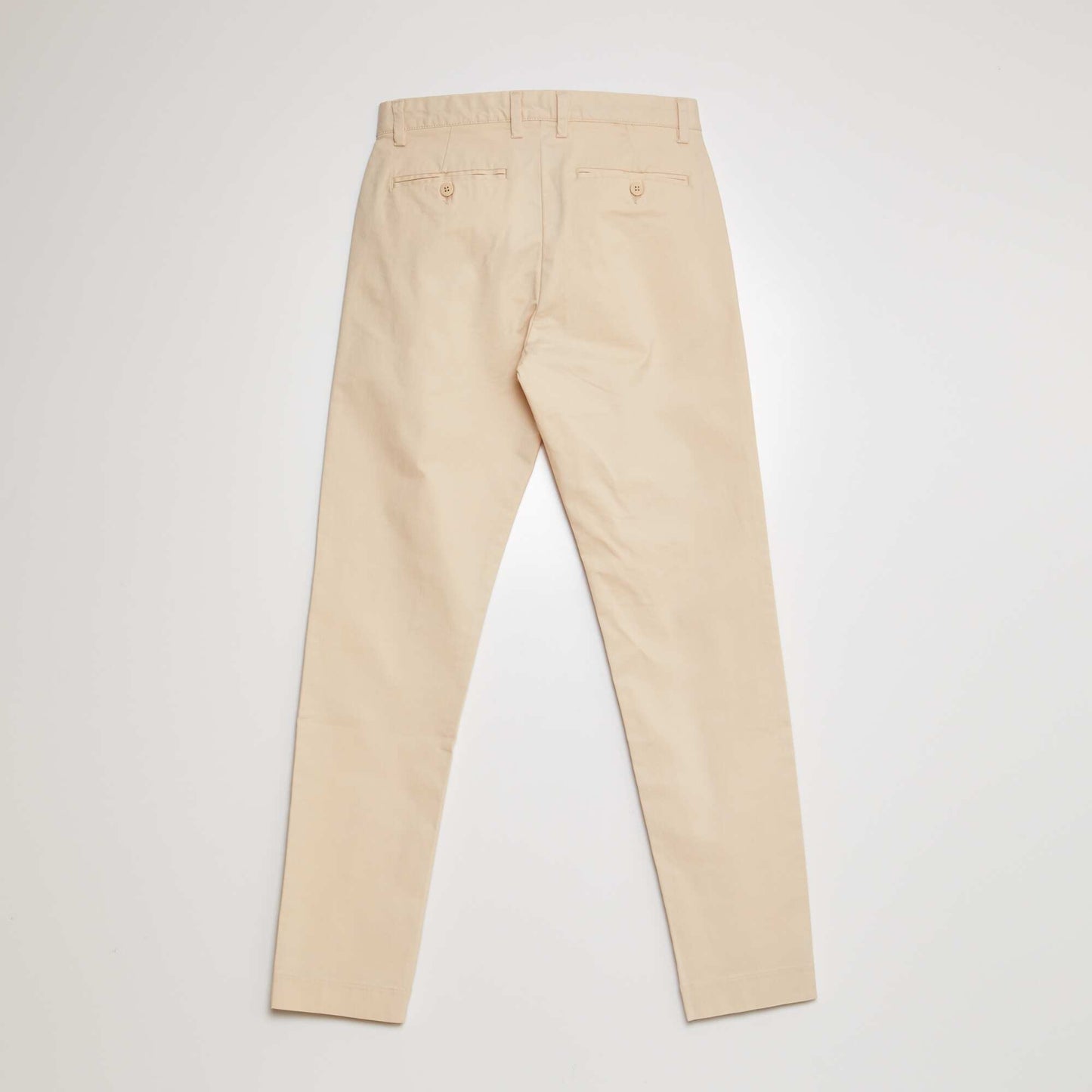 Pantalon slim en tencel Beige