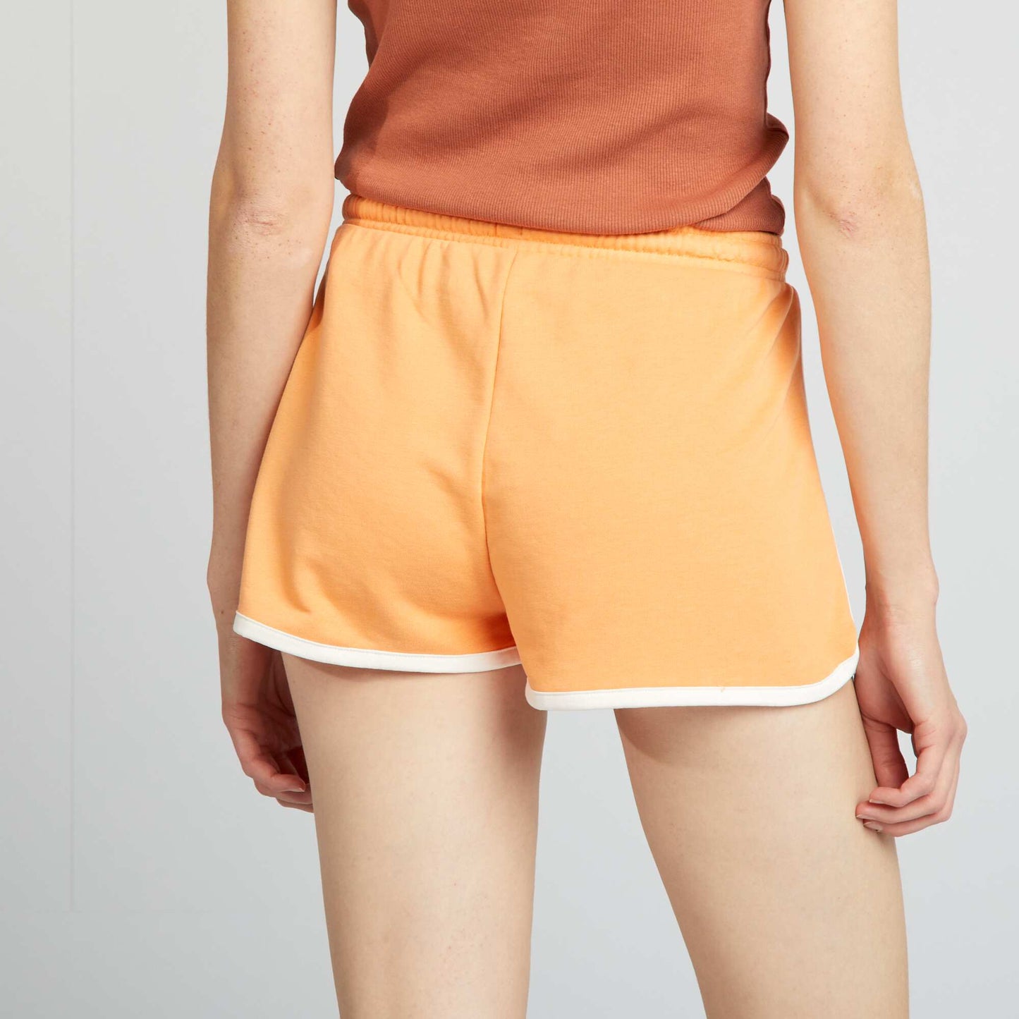 Short américain en molleton Orange