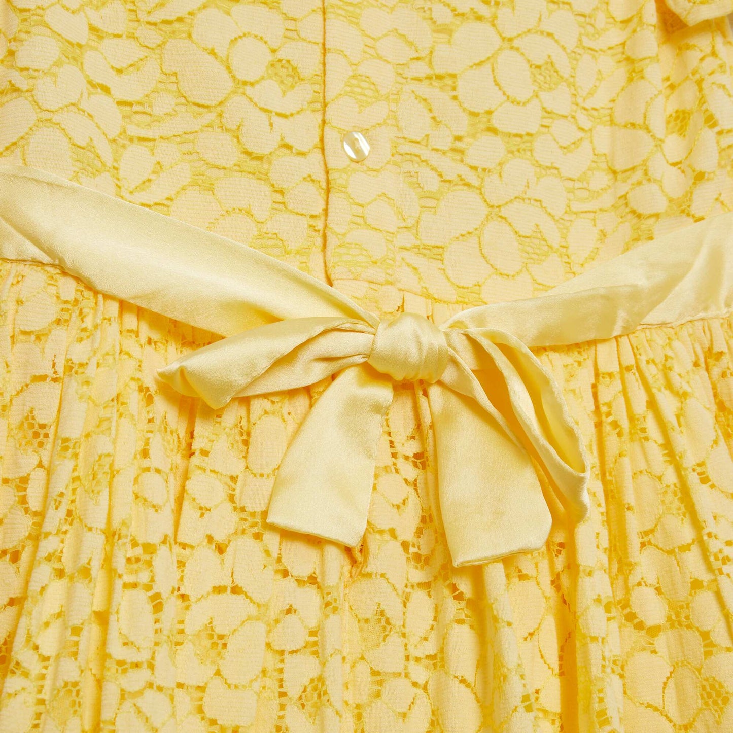 Robe en dentelle de cérémonie Jaune