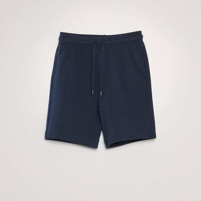 Bermuda en french terry Bleu