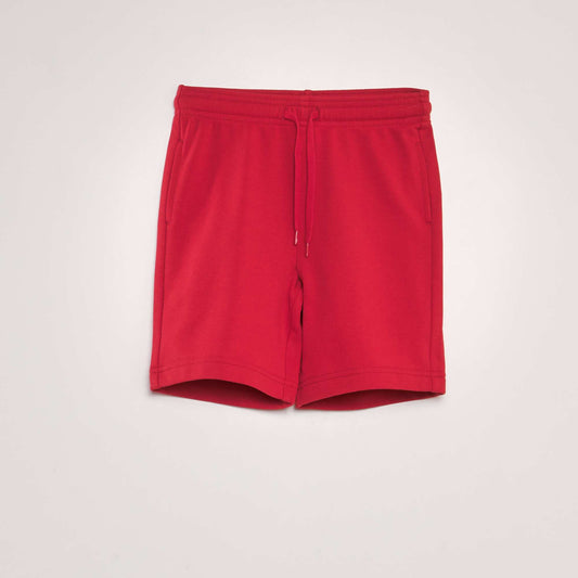 Bermuda en french terry ROUGE