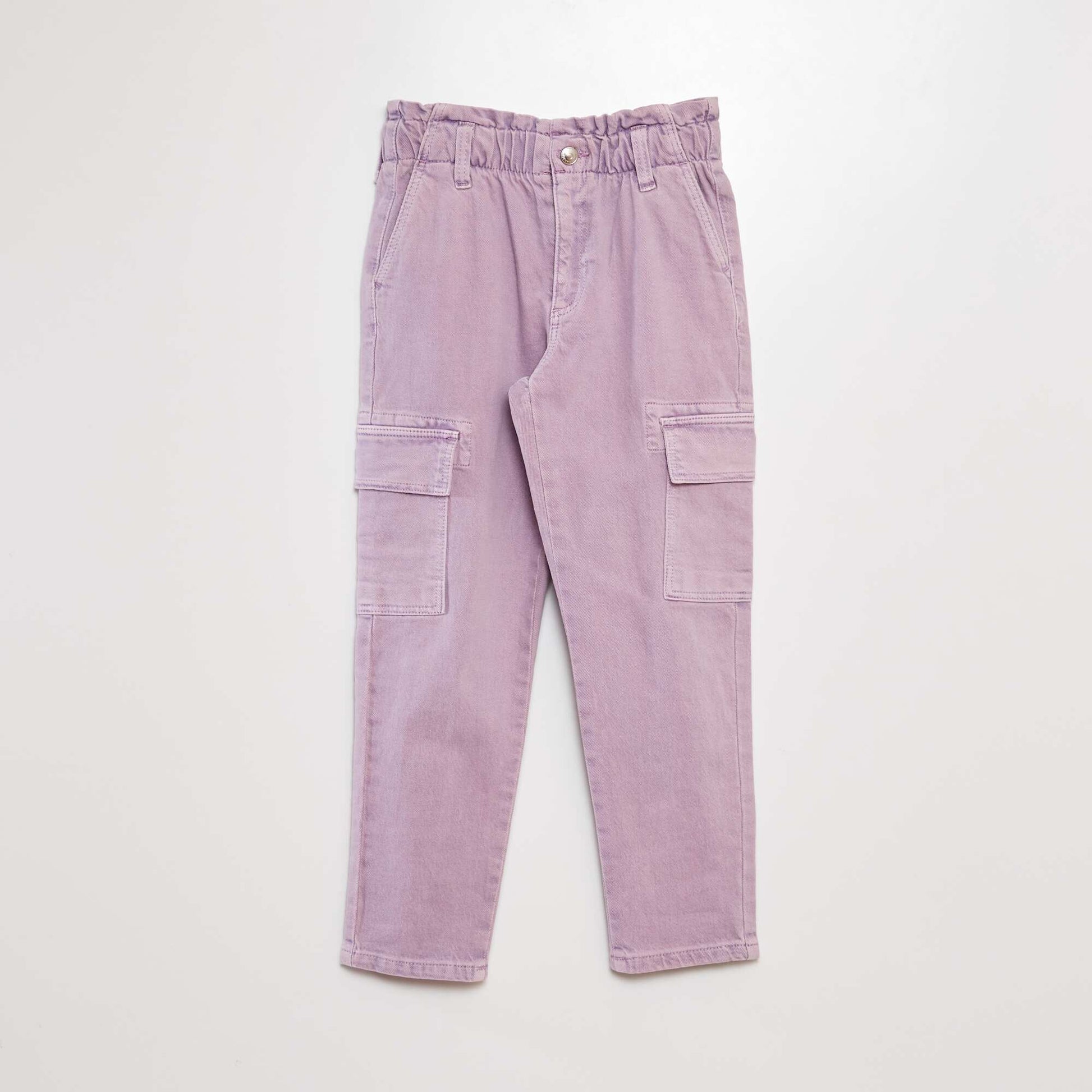 Jean coupe mom MAUVE
