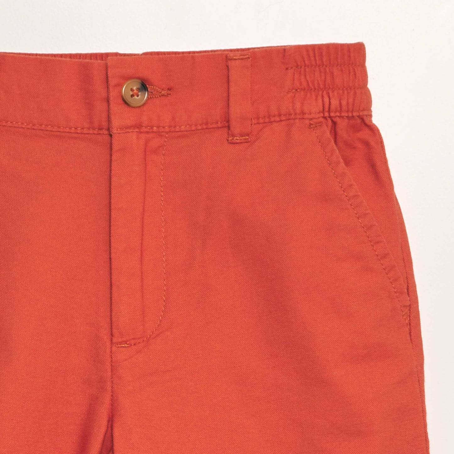 Short chino orange