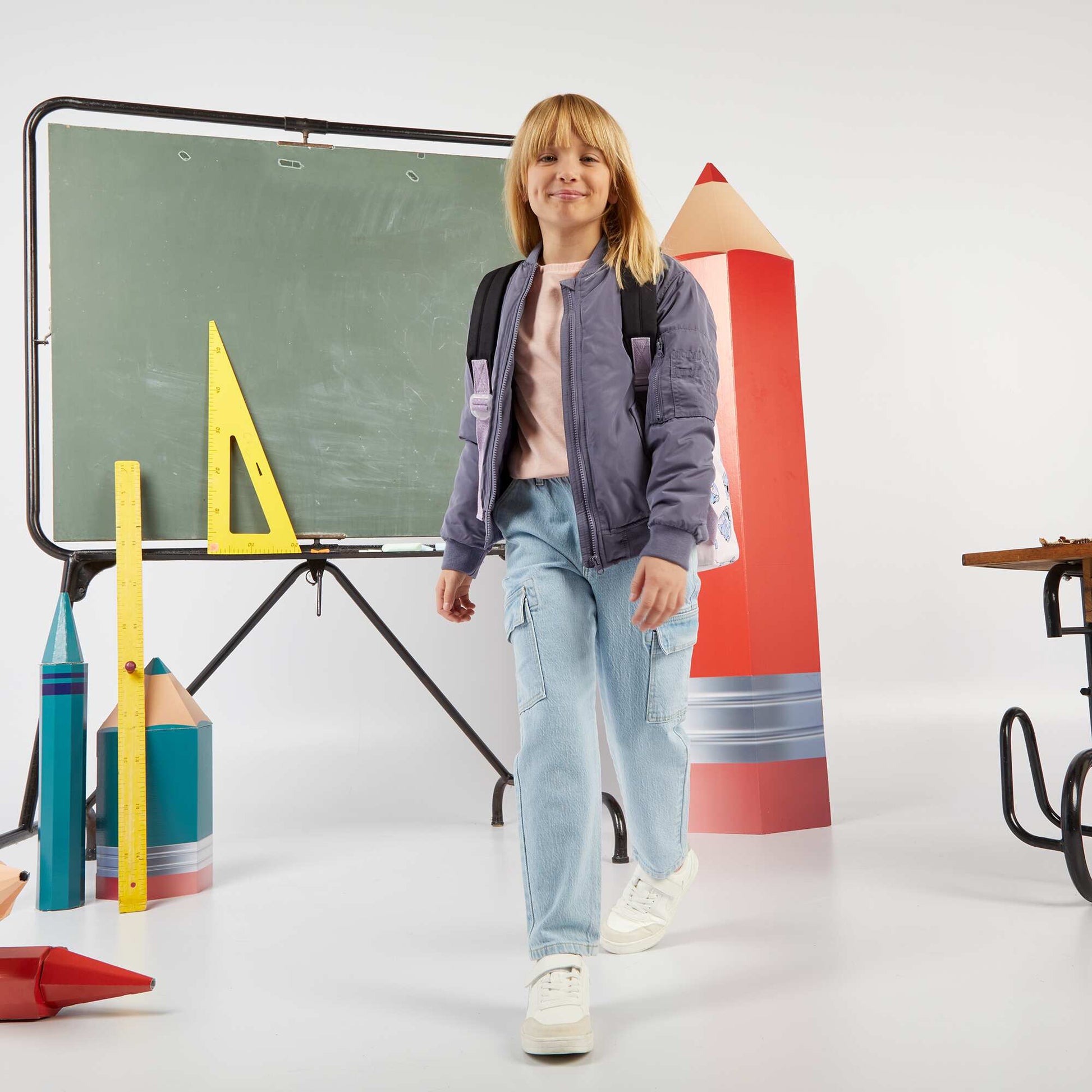Blouson matelassé style aviateur VIOLET