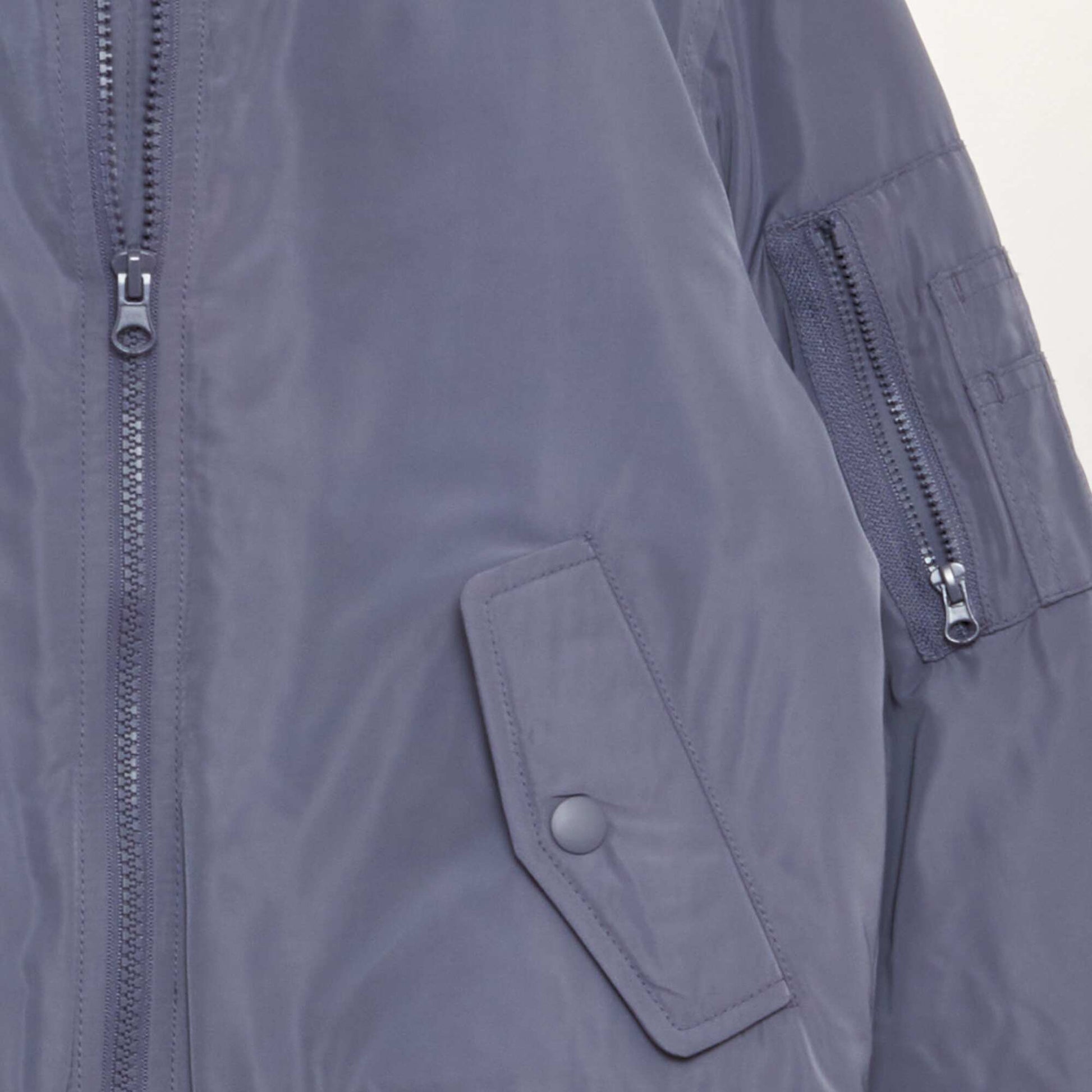 Blouson matelassé style aviateur VIOLET