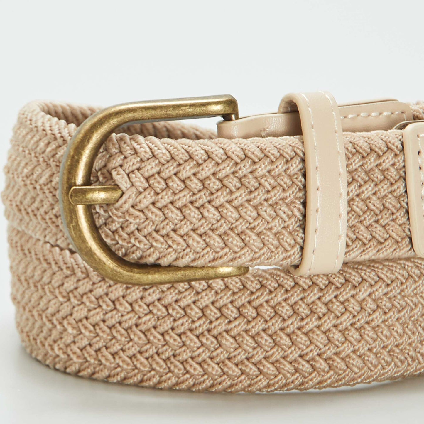 Ceinture tressée Beige