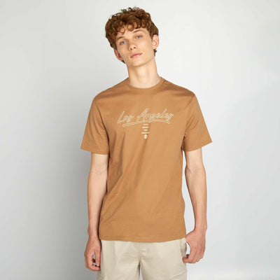 T-shirt imprimé BEIGE