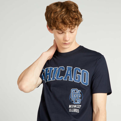 T-shirt imprimé BLEU