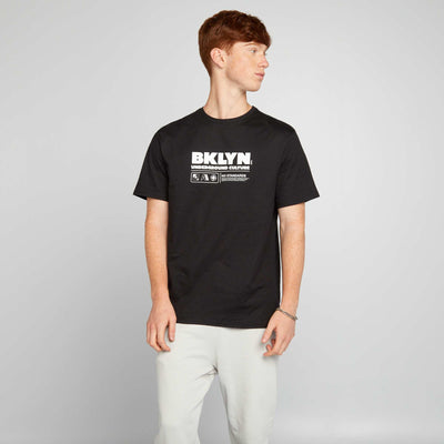T-shirt imprimé NOIR