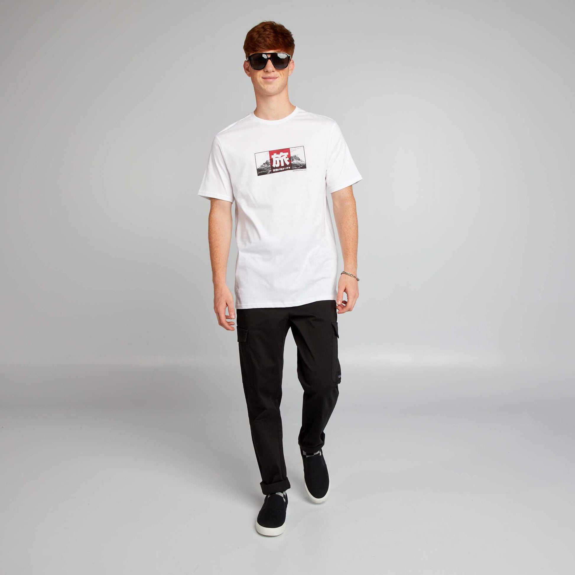 T-shirt imprimé BLANC