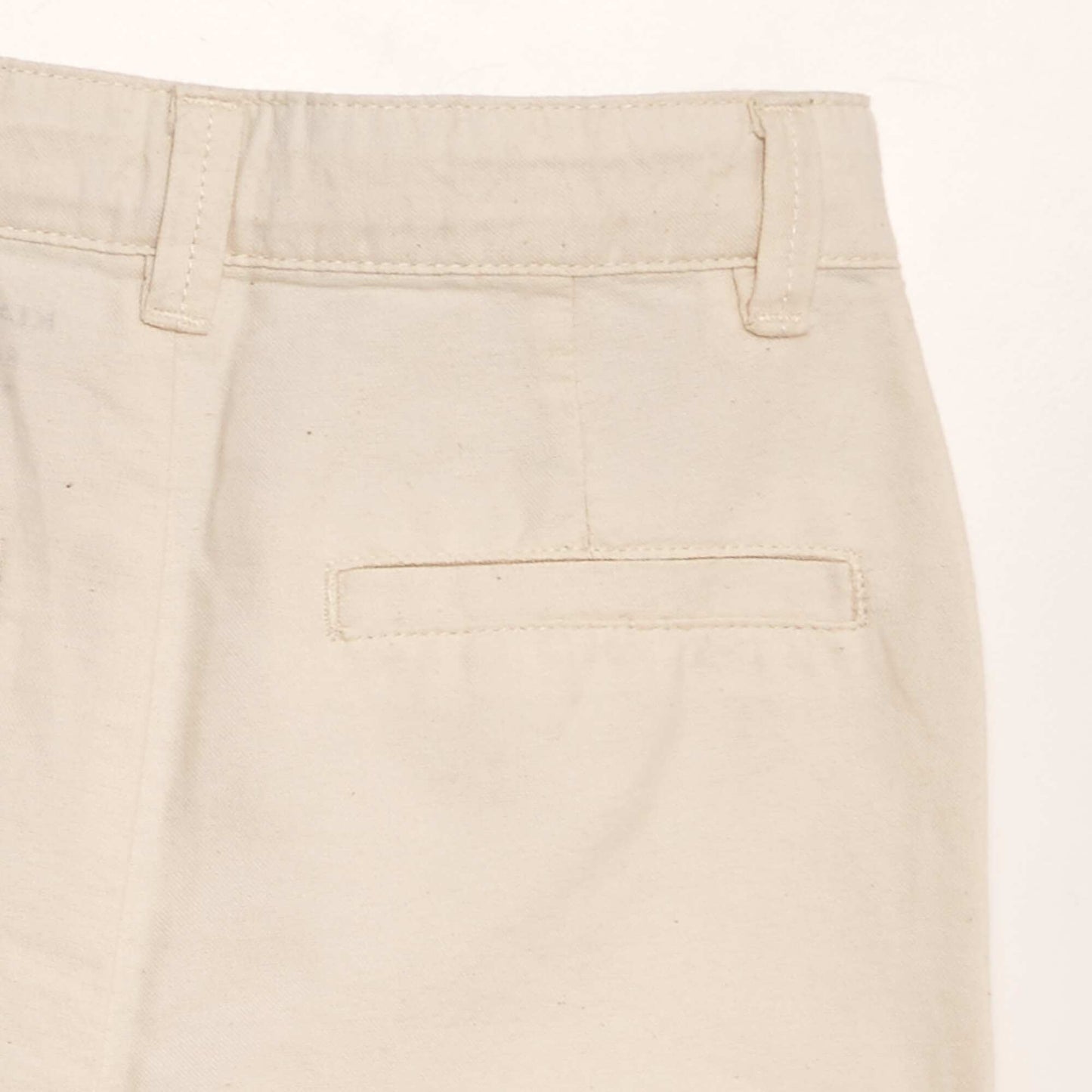 Bermuda chino uni Beige