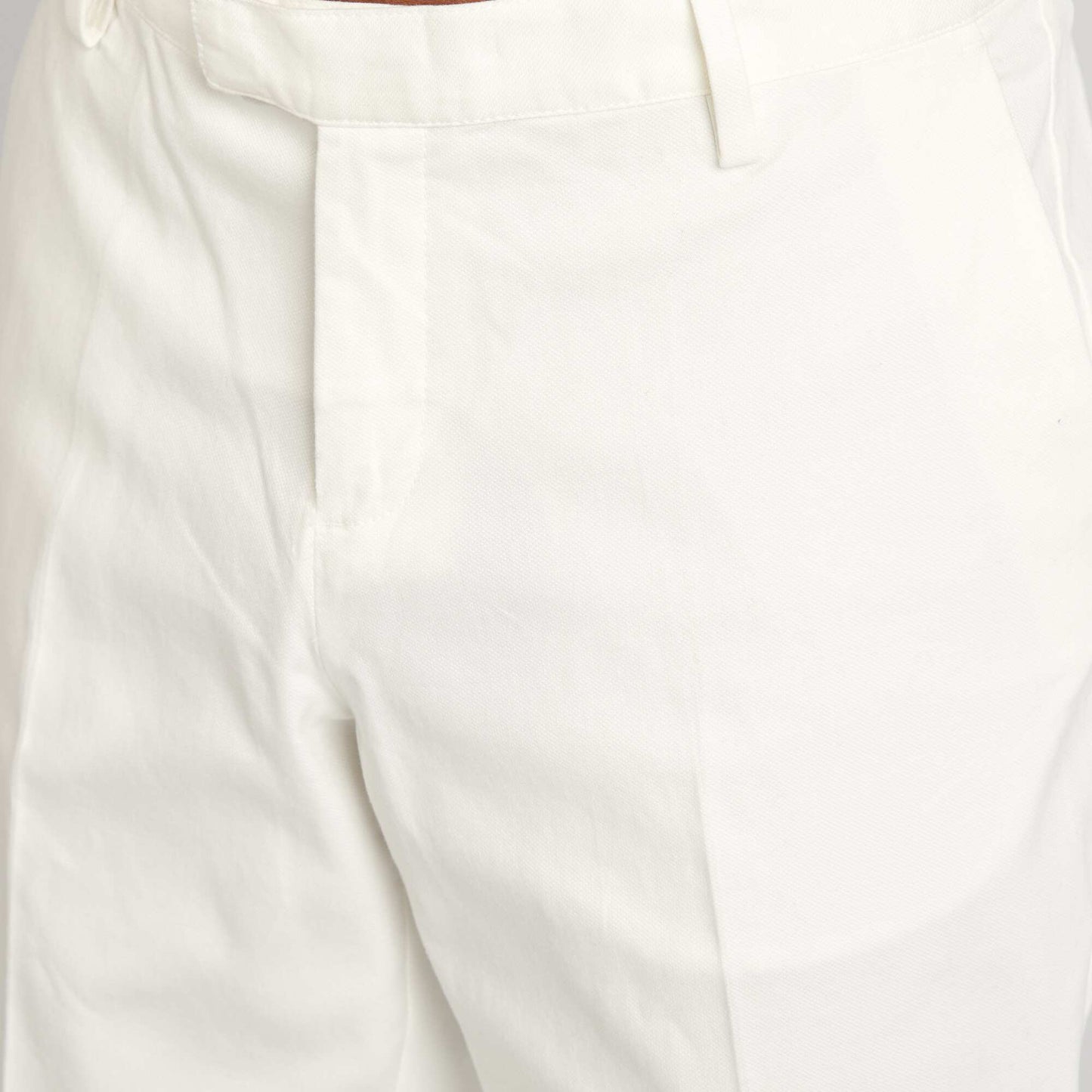 Pantalon chino stretch blanc