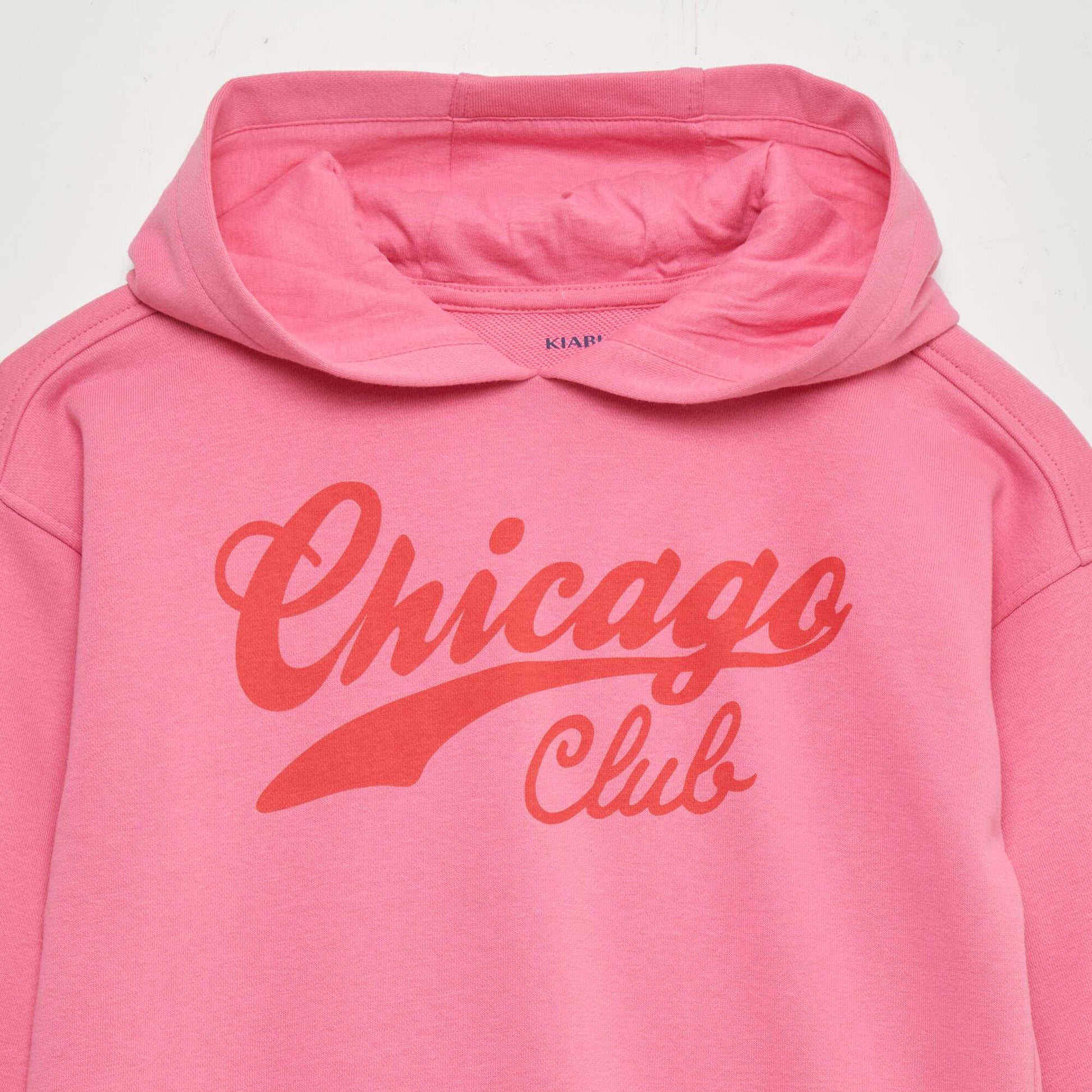 Sweat à capuche avec imprimé ROSE