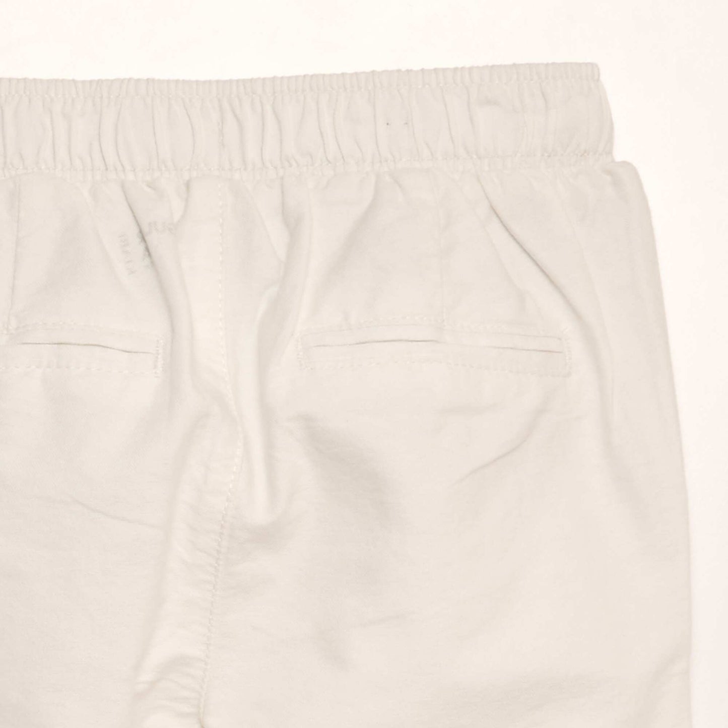 Pantalon droit en coton blanc