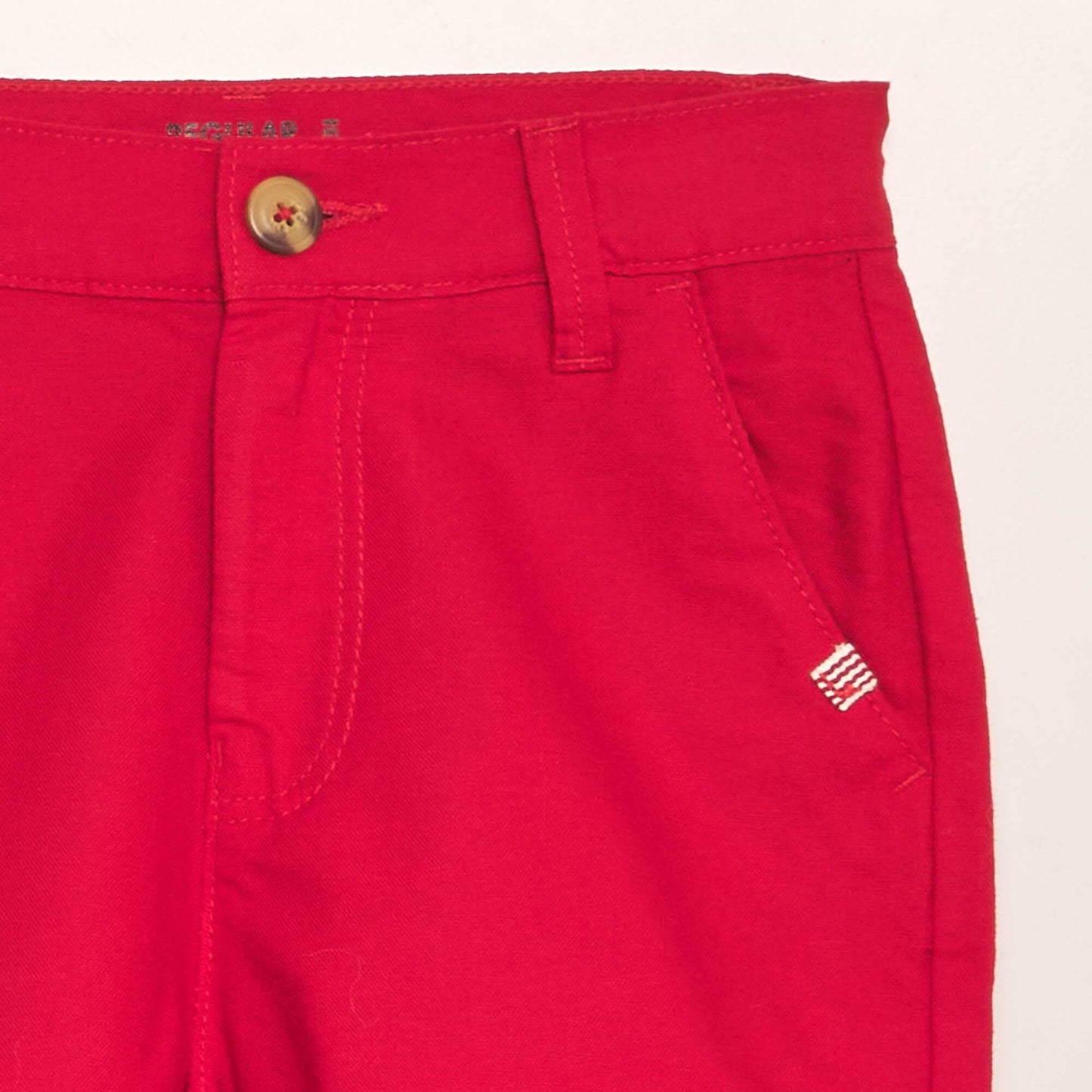 Bermuda chino uni Rouge