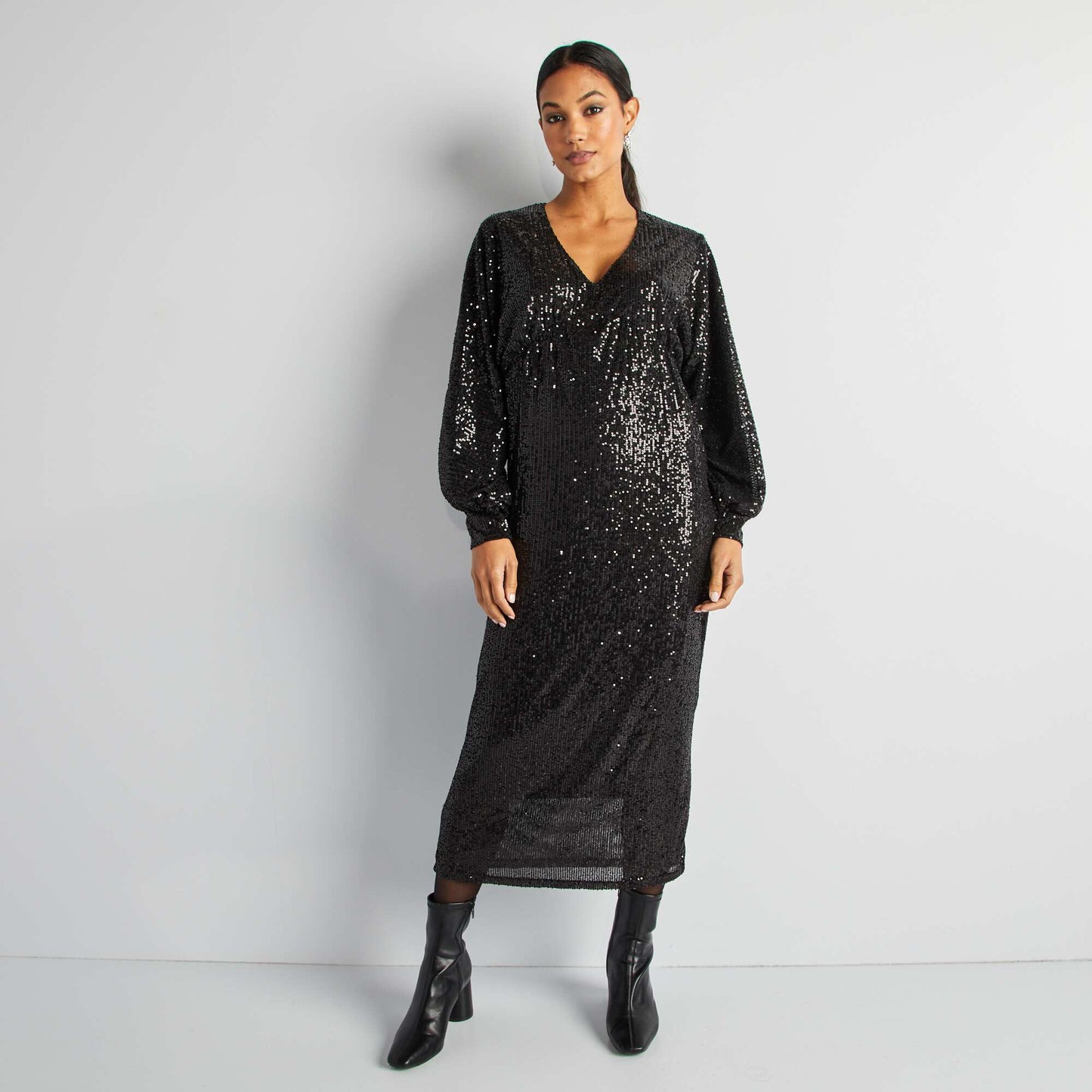 Robe longue de fêtes Noir