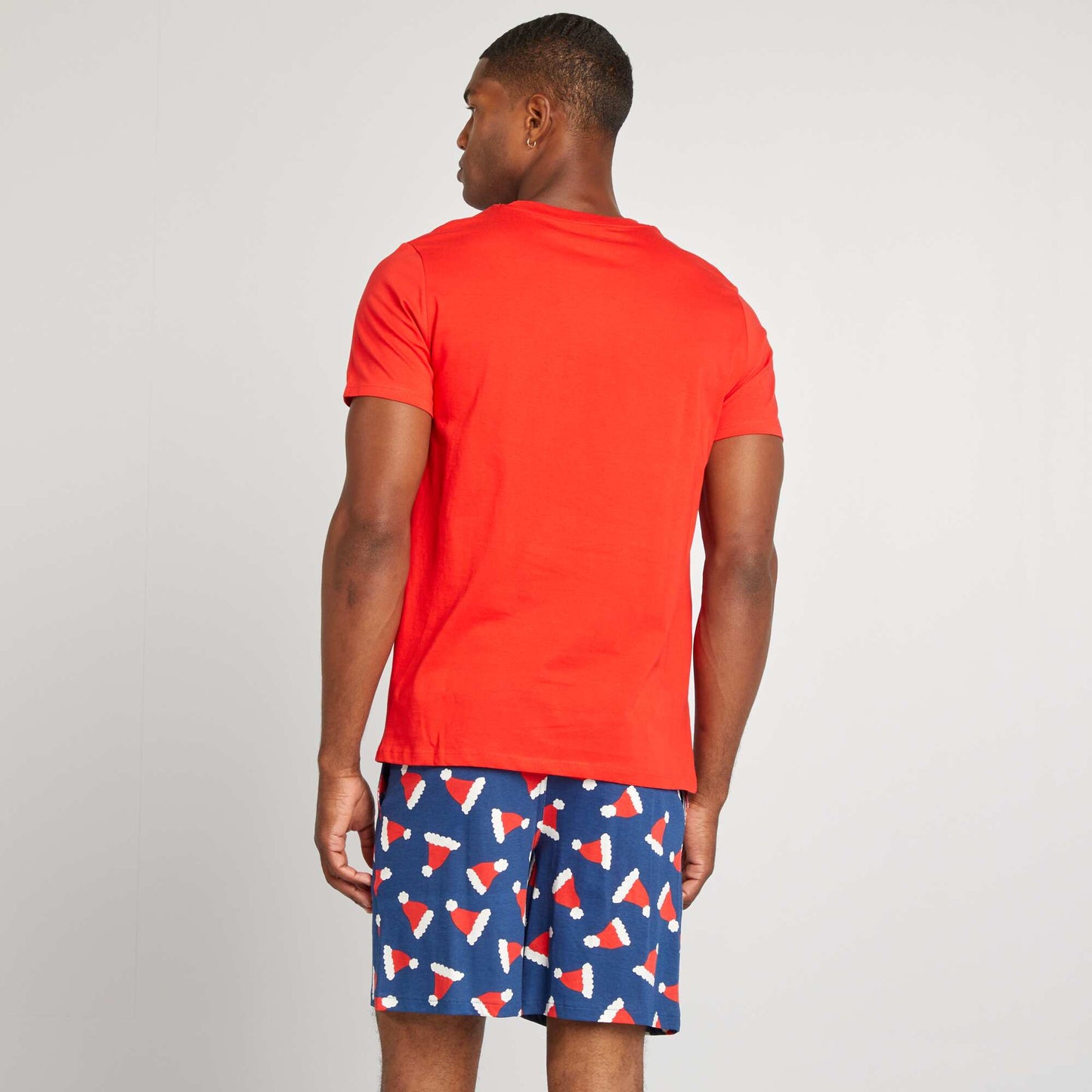 Pyjama de Noël short + t-shirt - 2 pièces Rouge