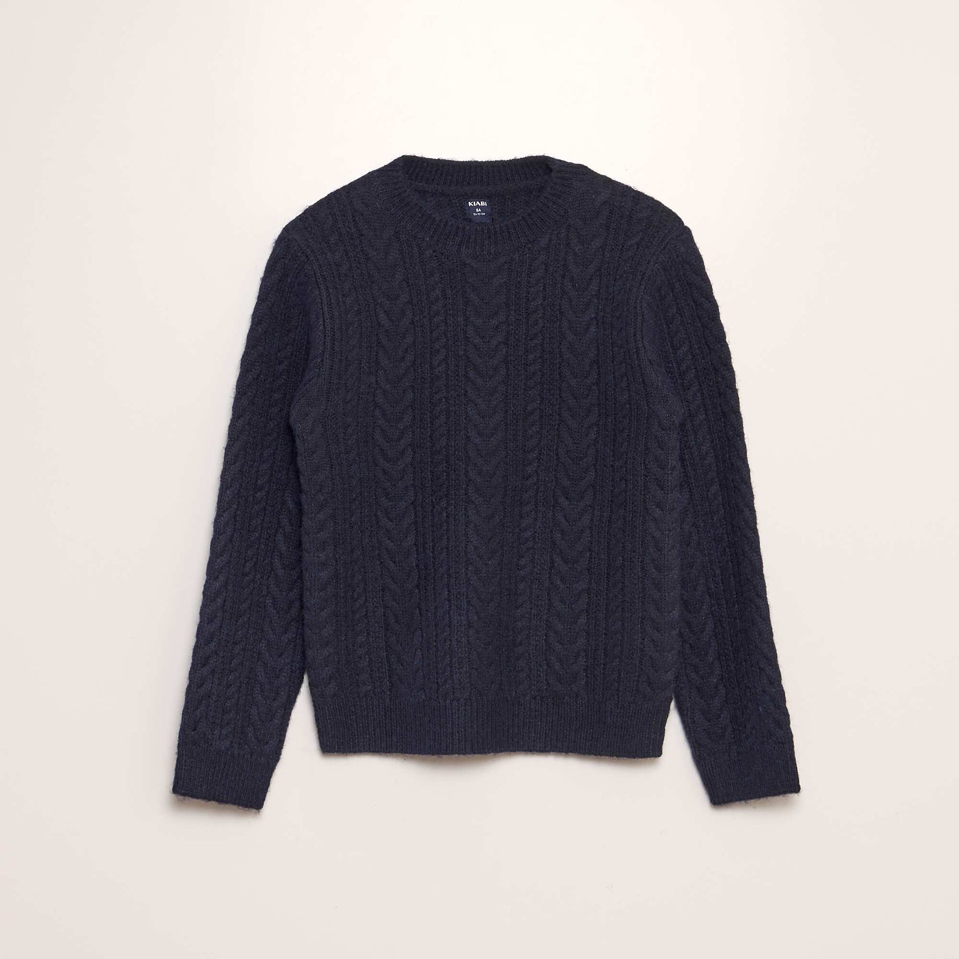 Pull en tricot col rond BLEU