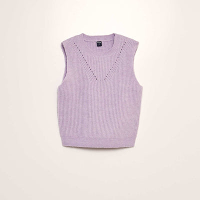 Pull en maille sans manches VIOLET