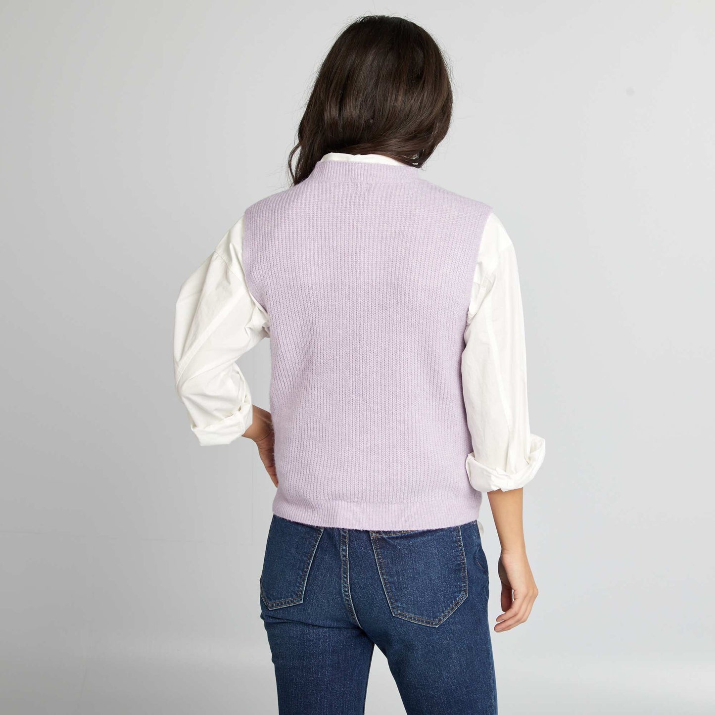 Pull en maille sans manches VIOLET