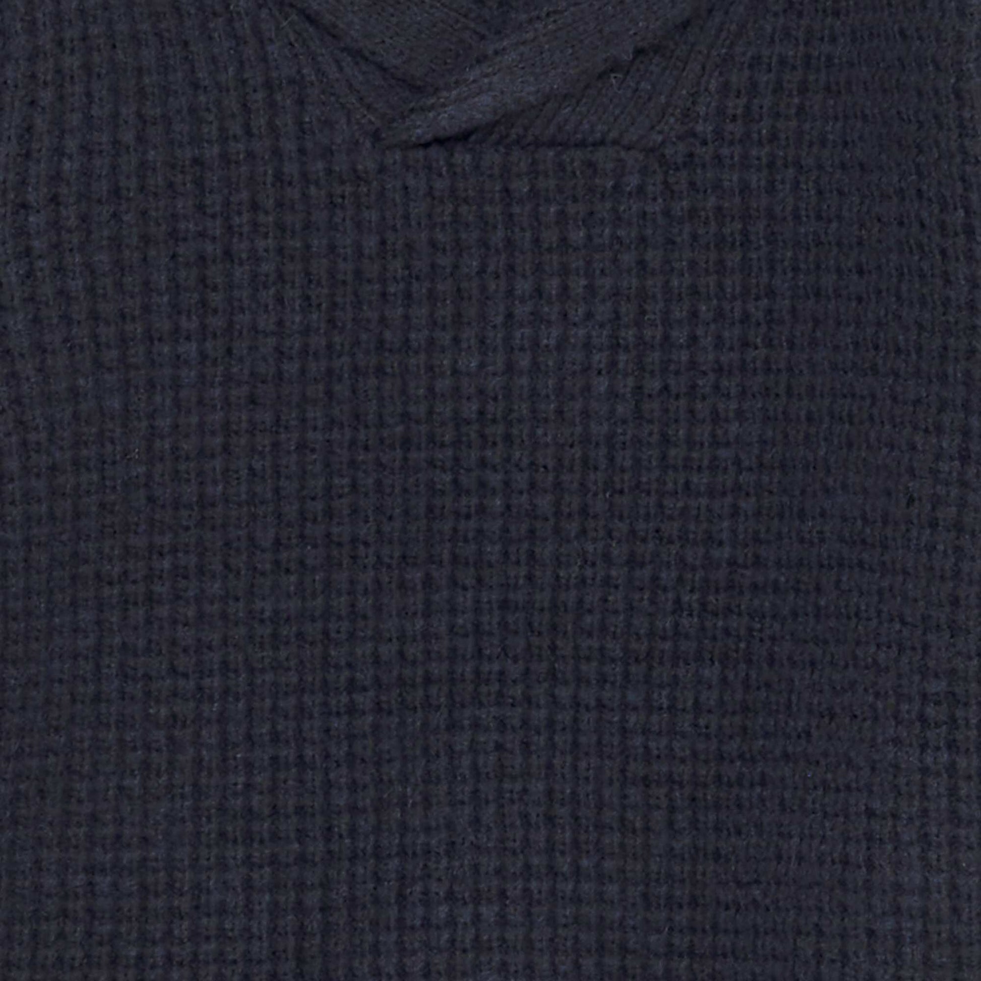 Pull en tricot avec col châle BLEU