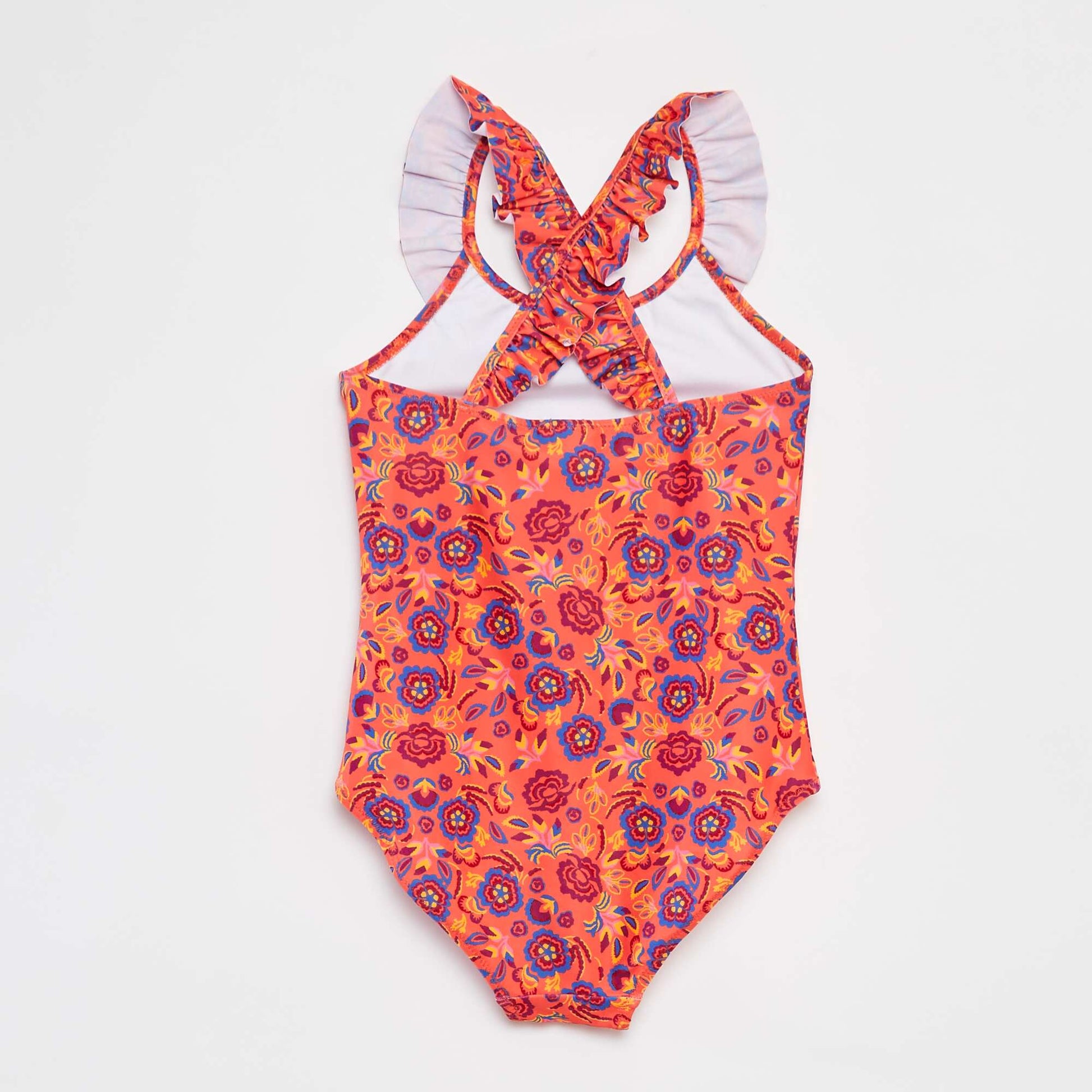 Maillot de bain asymétrique à imprimé - 1 pièce ORANGE