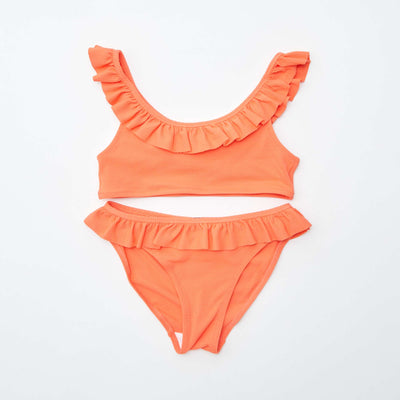 Maillot de bain volanté - 2 pièces ROUGE