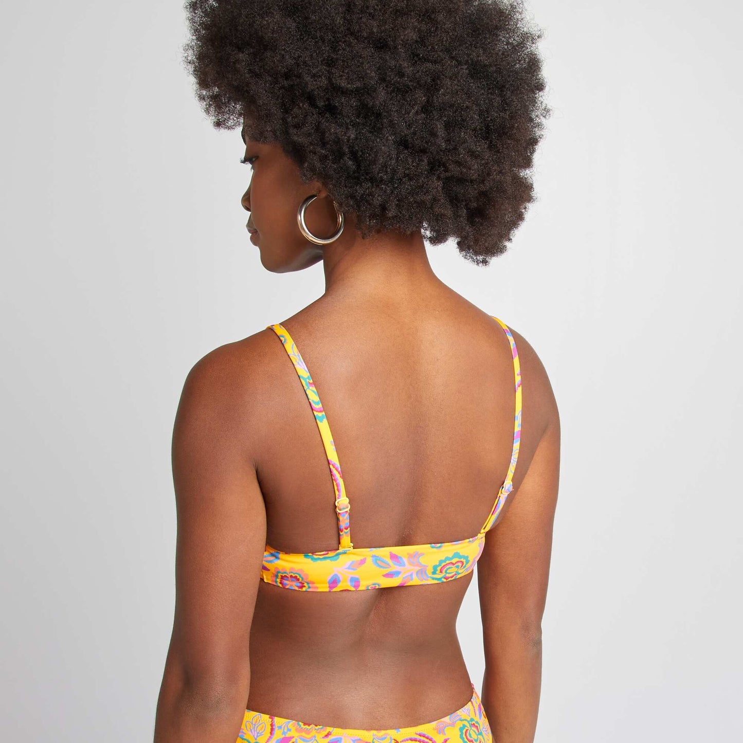 Soutien-gorge de bain forme triangle JAUNE