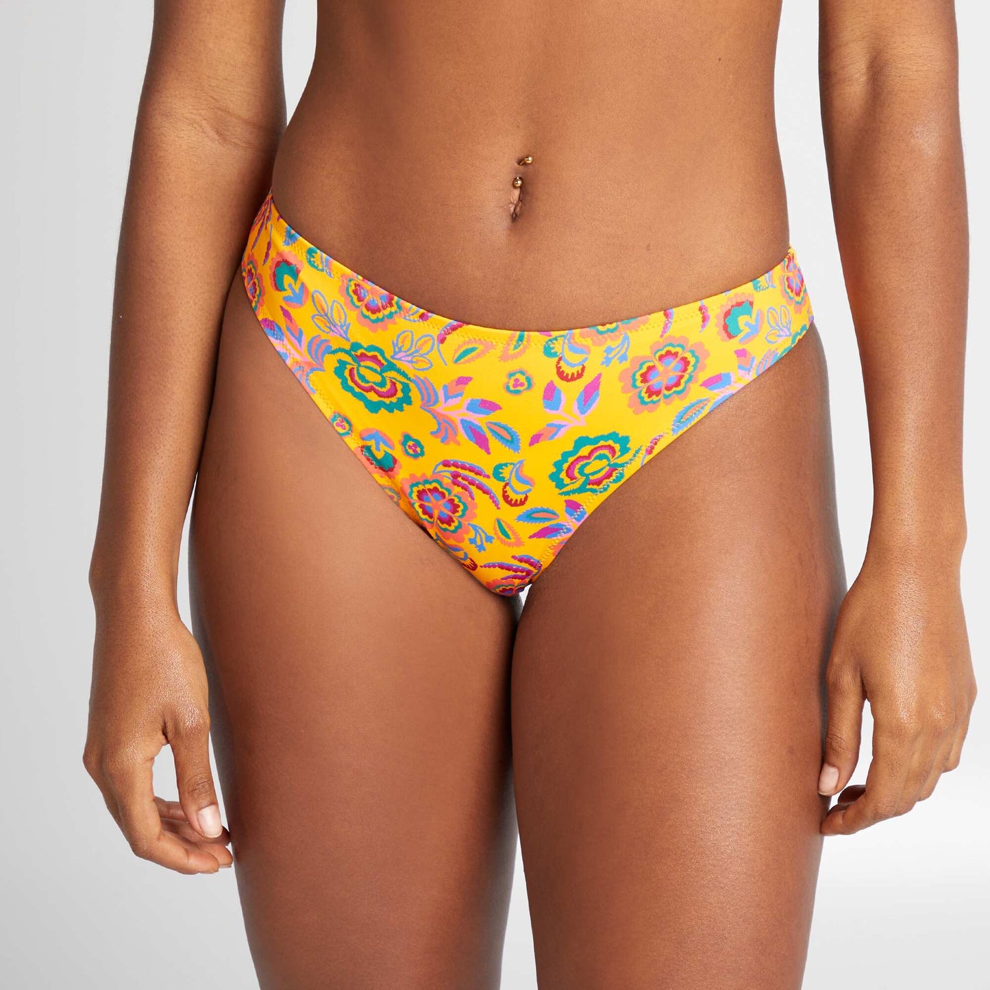 Culotte de bain forme brésilienne JAUNE