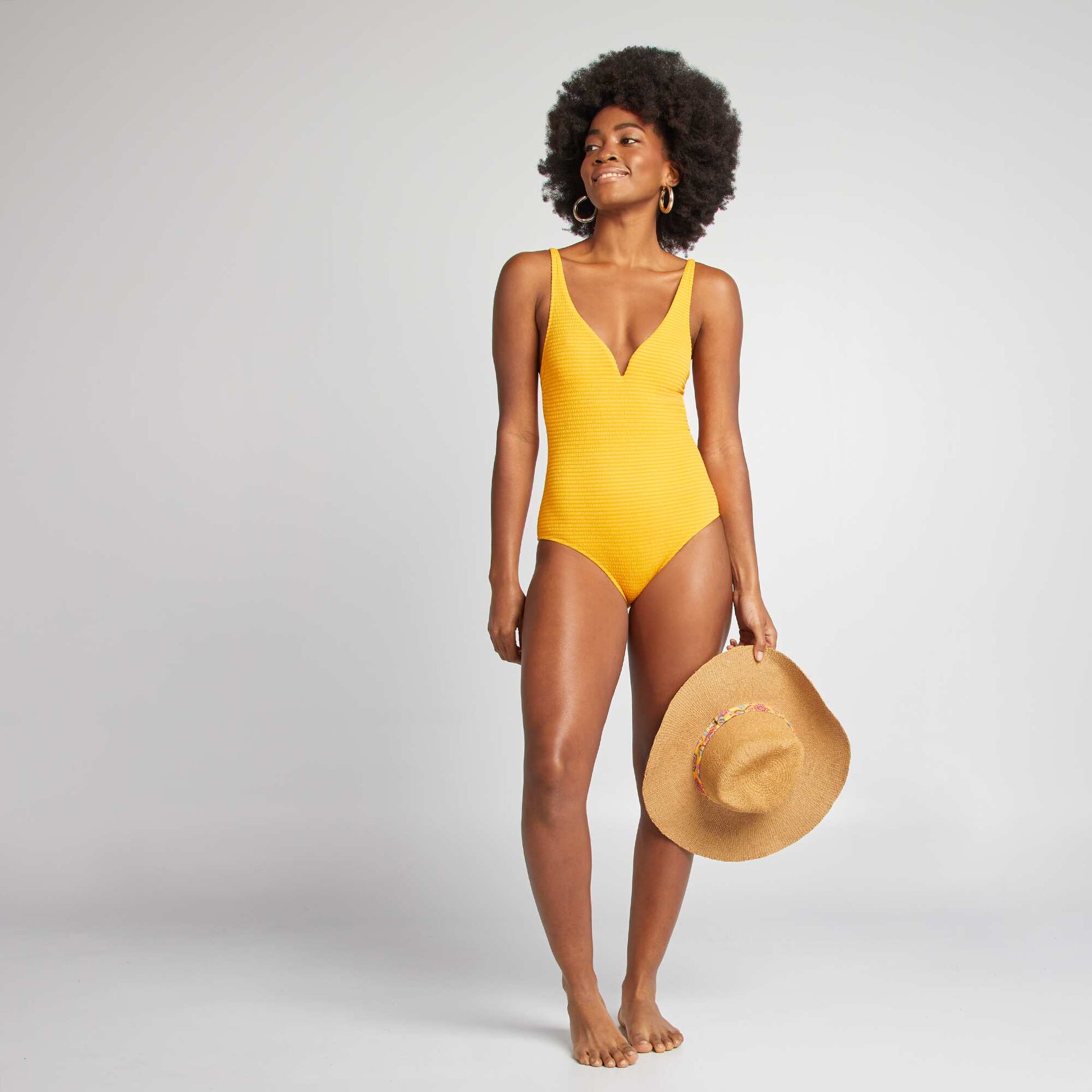 Maillot de bain 1 pièce JAUNE