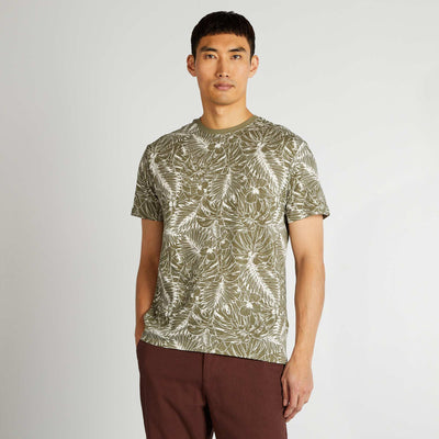 T-shirt imprimé manches courtes KAKI
