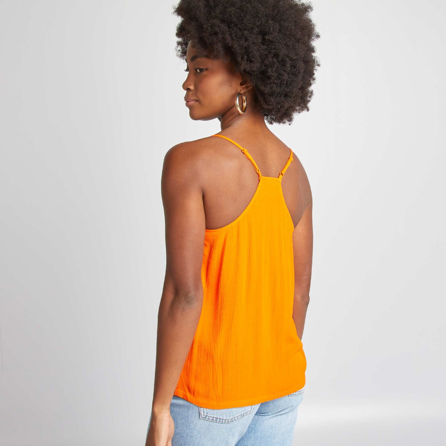 Top à fines bretelles ORANGE