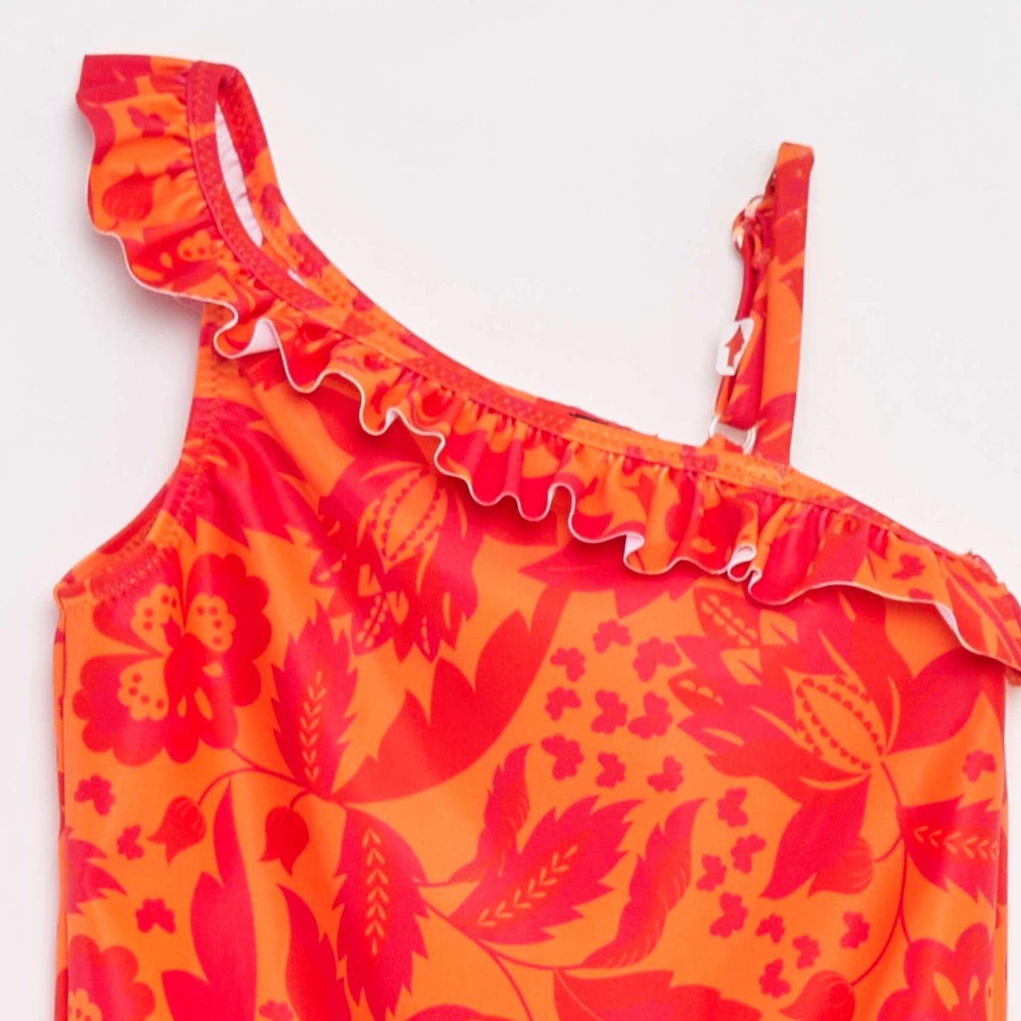 Maillot de bain asymétrique avec imprimé - 1 pièce ORANGE