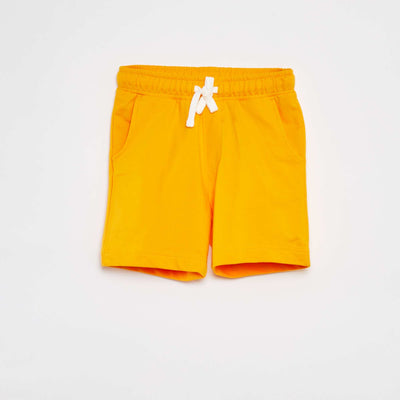 Bermuda léger en French Terry JAUNE