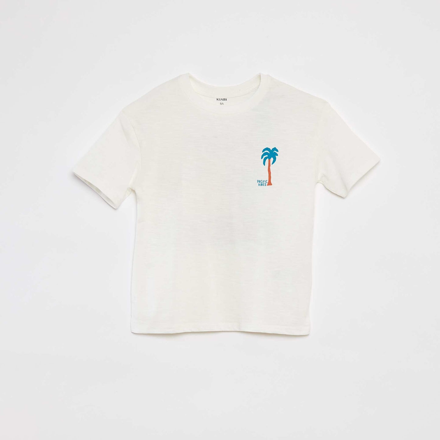 T-shirt à manches courtes avec imprimé BLANC