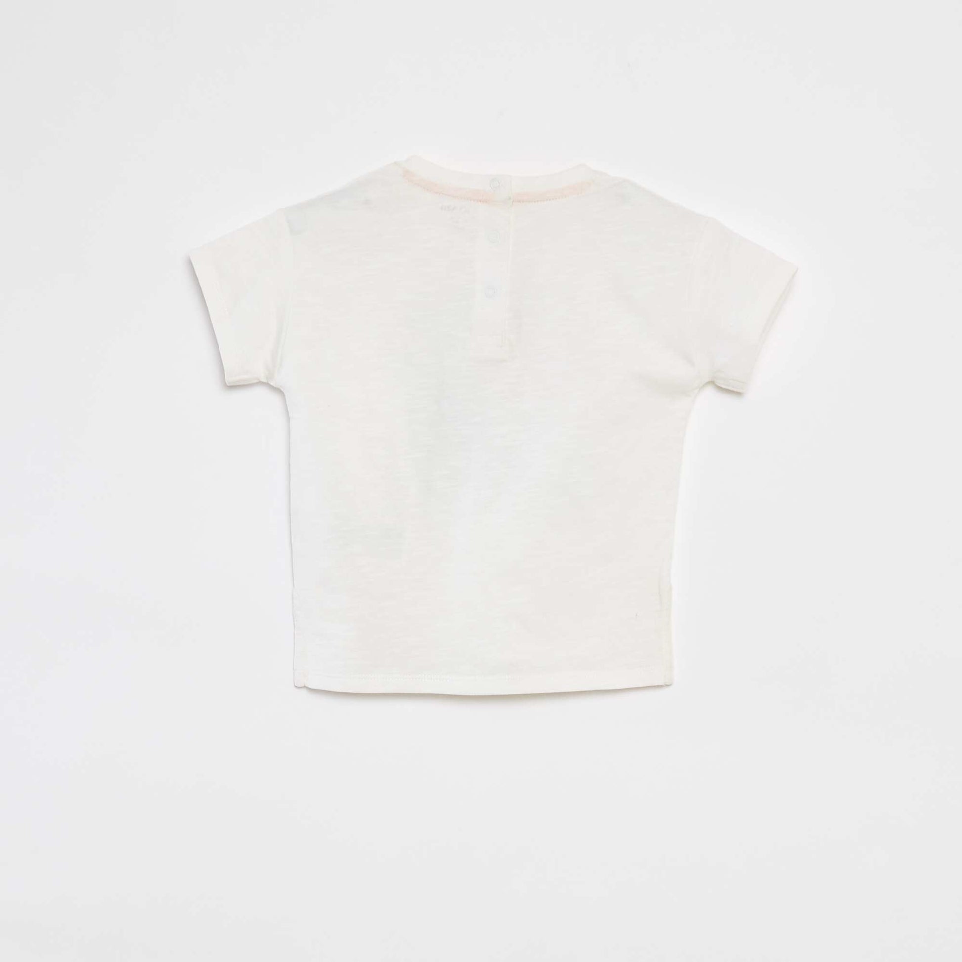 T-shirt à manches courtes avec imprimé BLANC