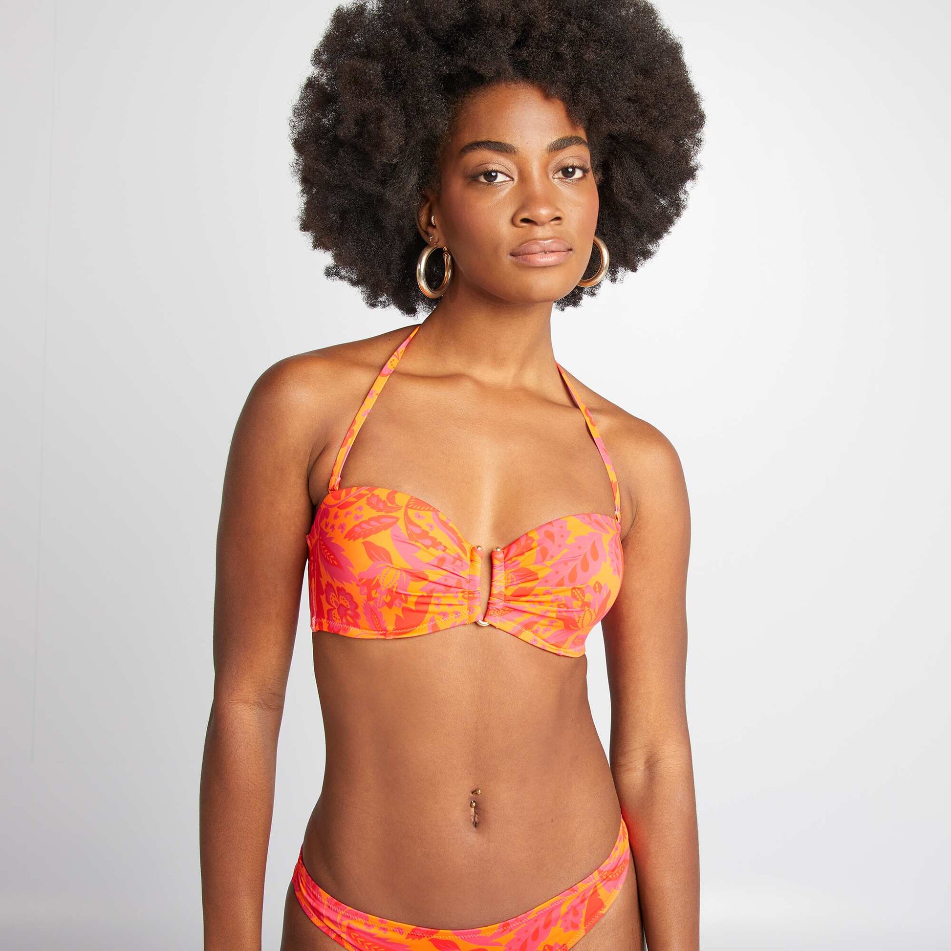 Soutien-gorge de bain à motif ORANGE
