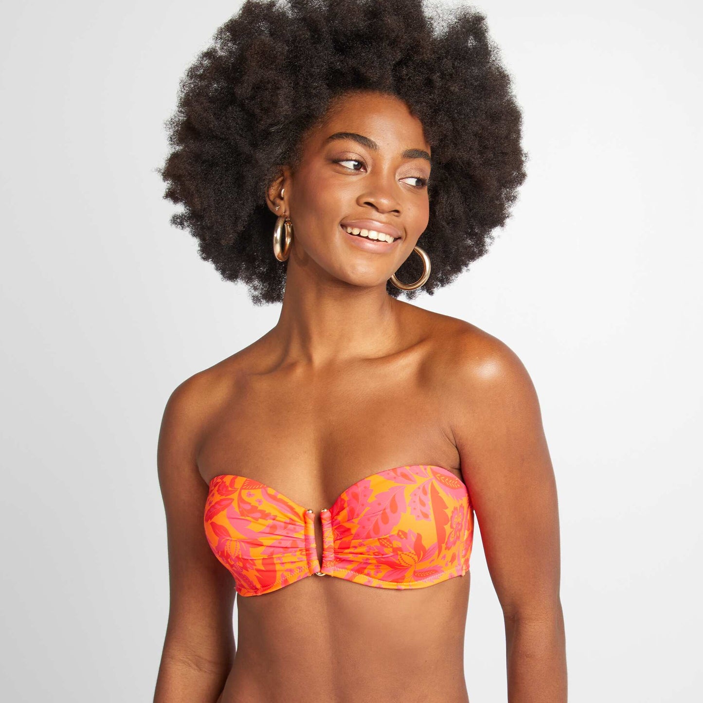 Soutien-gorge de bain à motif ORANGE