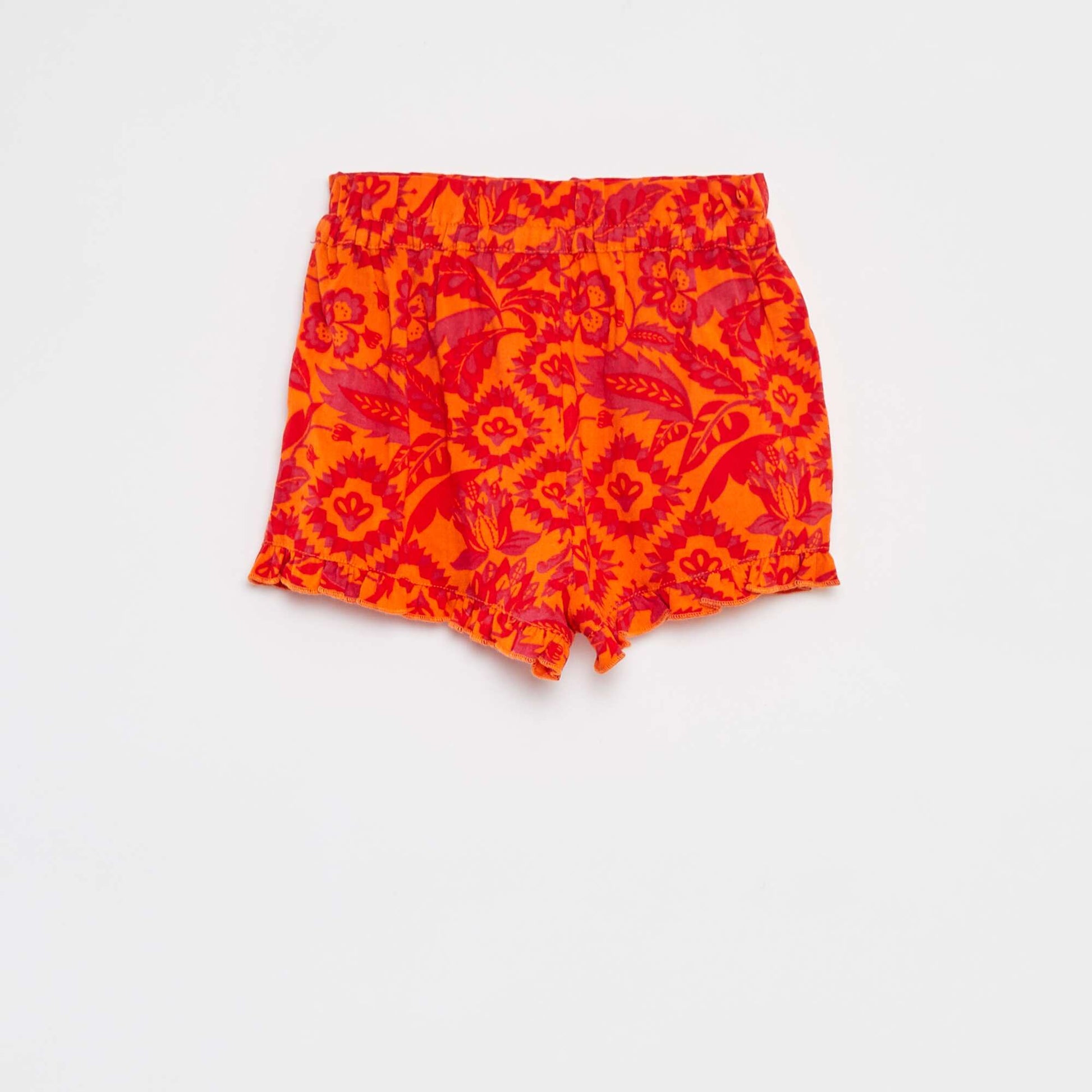 Short en jersey à imprimé BLANC