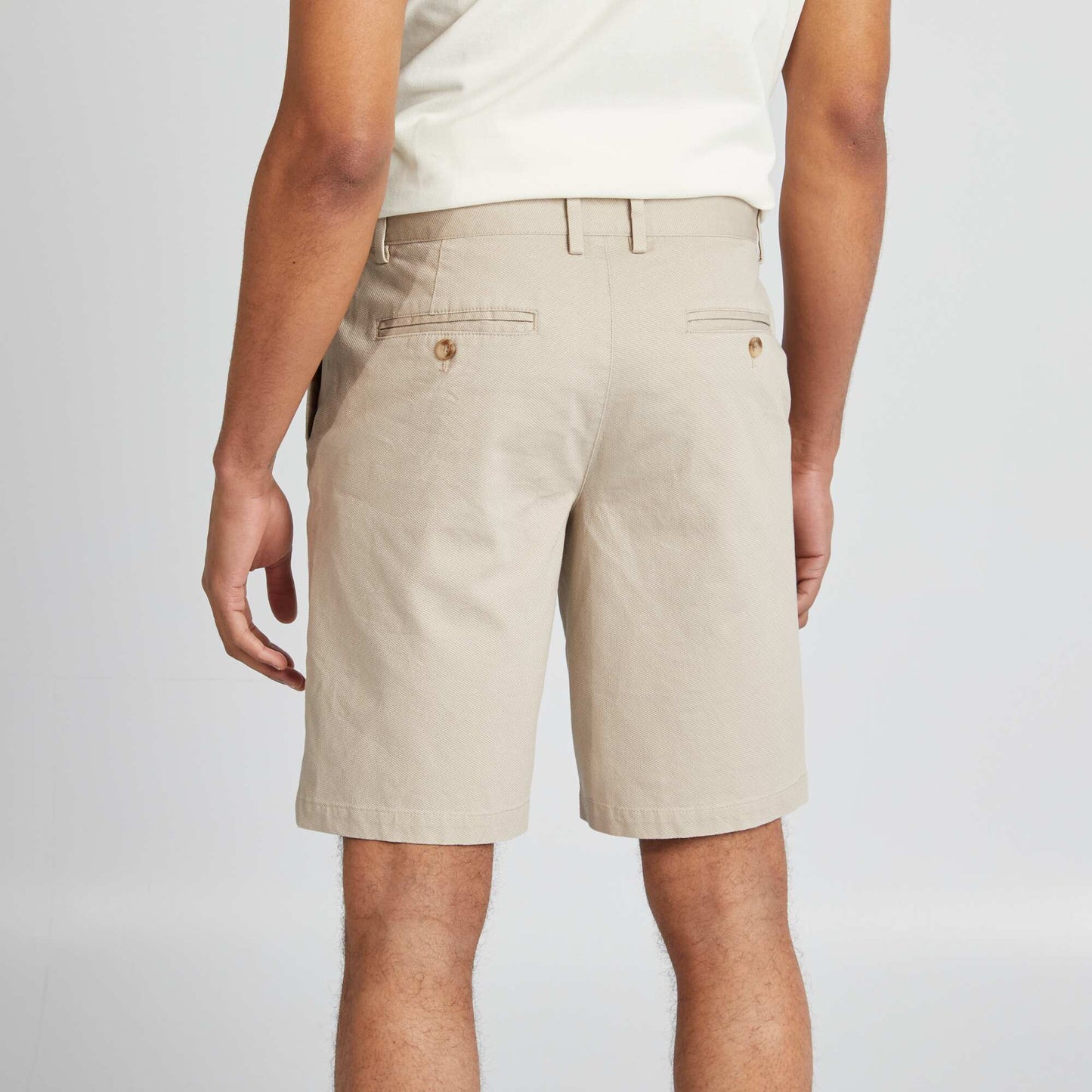 Bermuda chino uni BEIGE